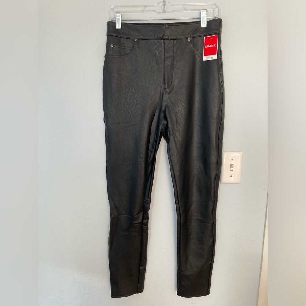NWT Spanx Faux Leather Skinny Ankle Pant